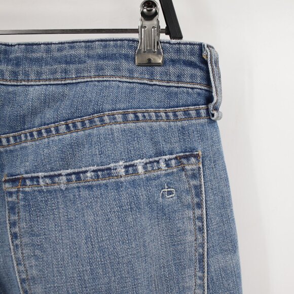 RAG & BONE Jeans Men's 30 32x33 Fit 2 Slim Mid Rise Button Fly Ames Blue Denim - Picture 4 of 13